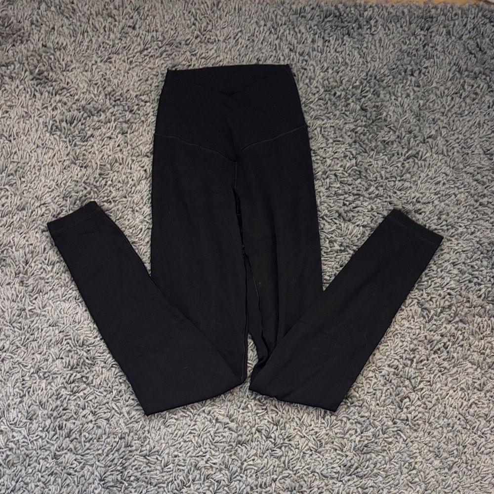 Aerie Black High-Waist Crossover Leggings